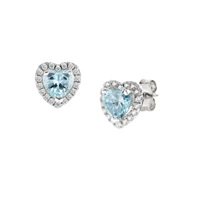 Boucles d'oreilles Amen Femme Dolce cuore in Argent Zircone ETICUBACZ